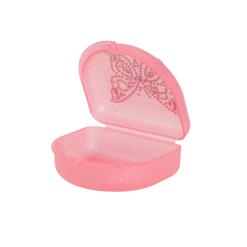 The Dentist: Butterfly Bedazzled Retainer Case Open