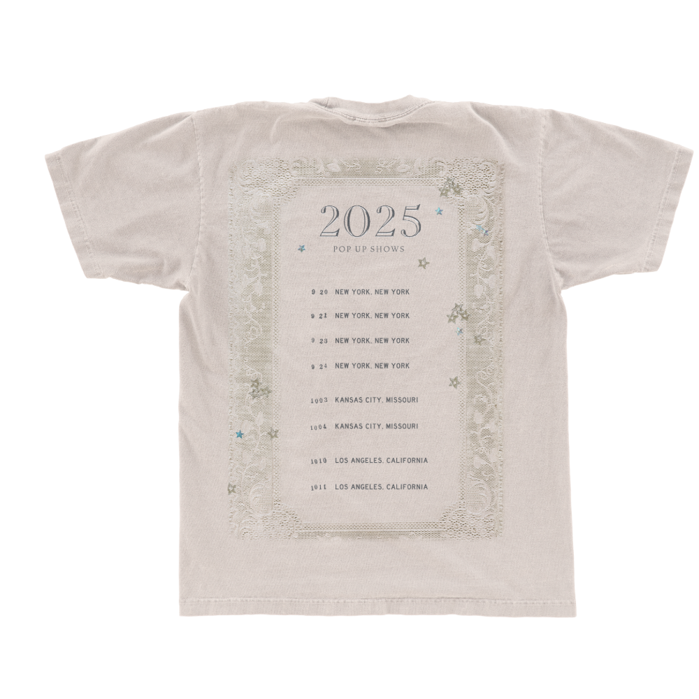 Visions of Damsels & Dangerous Things Show T-shirt Back